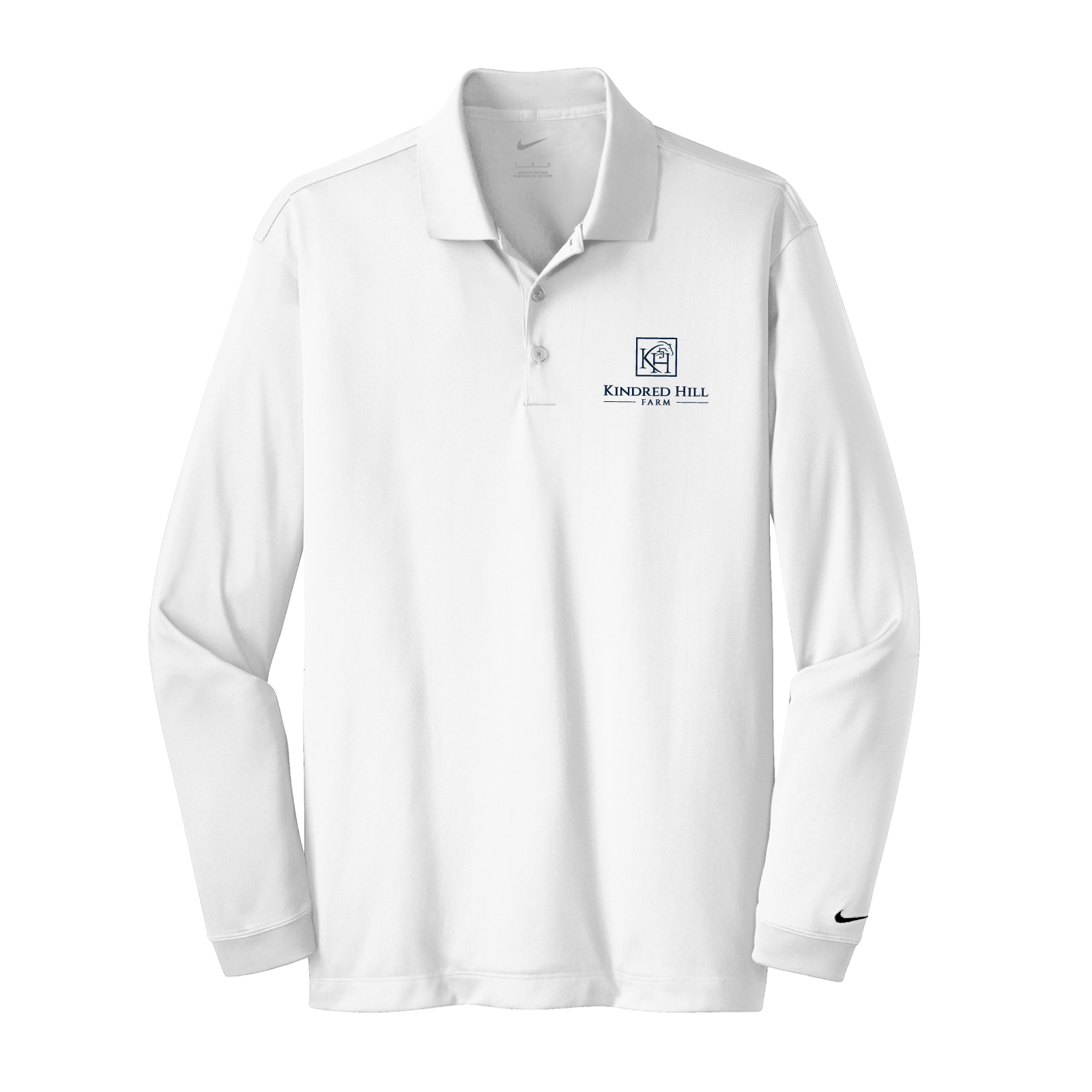 Kindred Hill Farm Men's Nike Long Sleeve Stretch Dri-FIT Polo