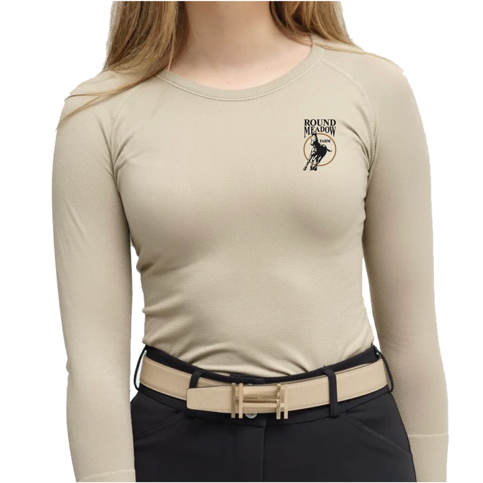 Round Meadow Women's TKEQ 'Kennedy' Seamless Long Sleeve Shirt