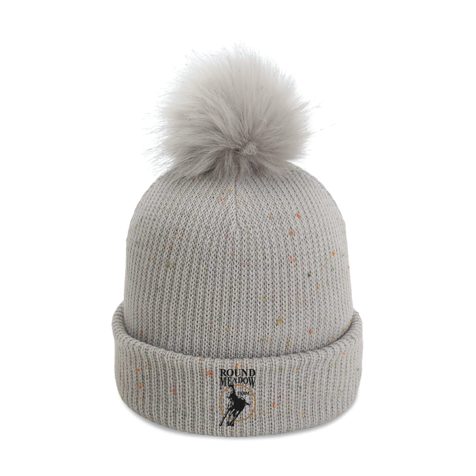 Round Meadow Farm Imperial Pom Cuffed Beanie