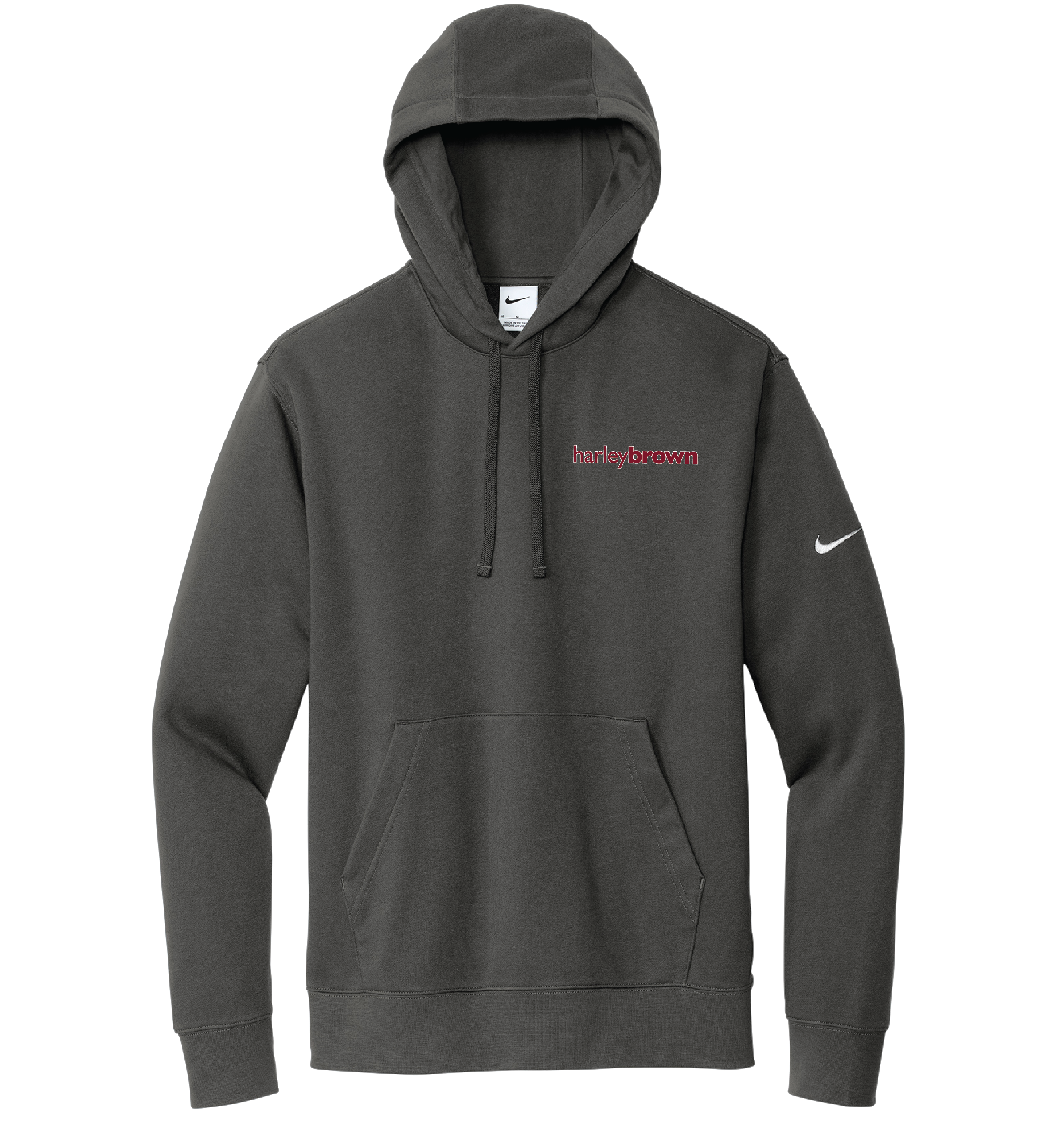 Harley Brown Equestrian Men's Nike Club Fleece Pullover Hooded Sweatshirt