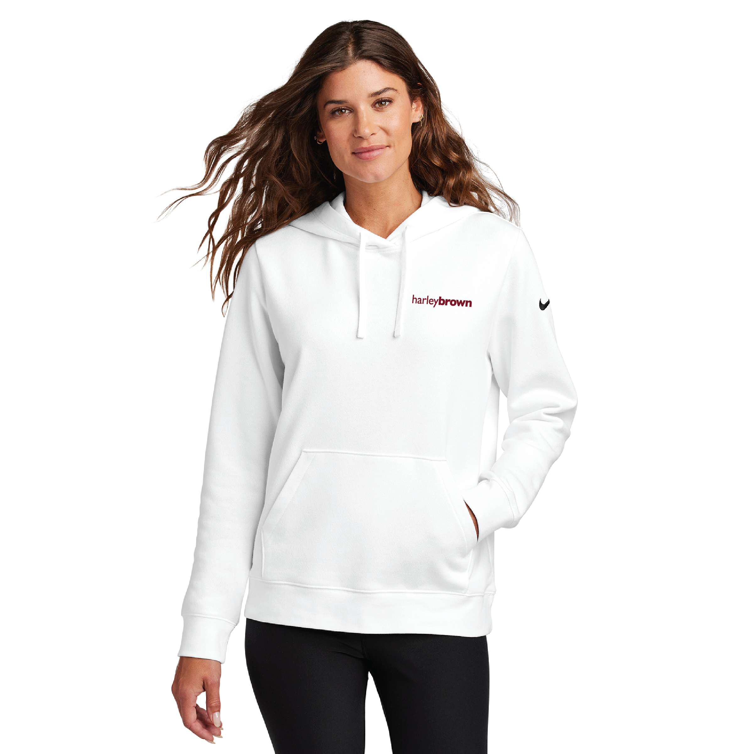 Harley Brown Equestrian Women's Nike Club Fleece Pullover Hooded Sweatshirt