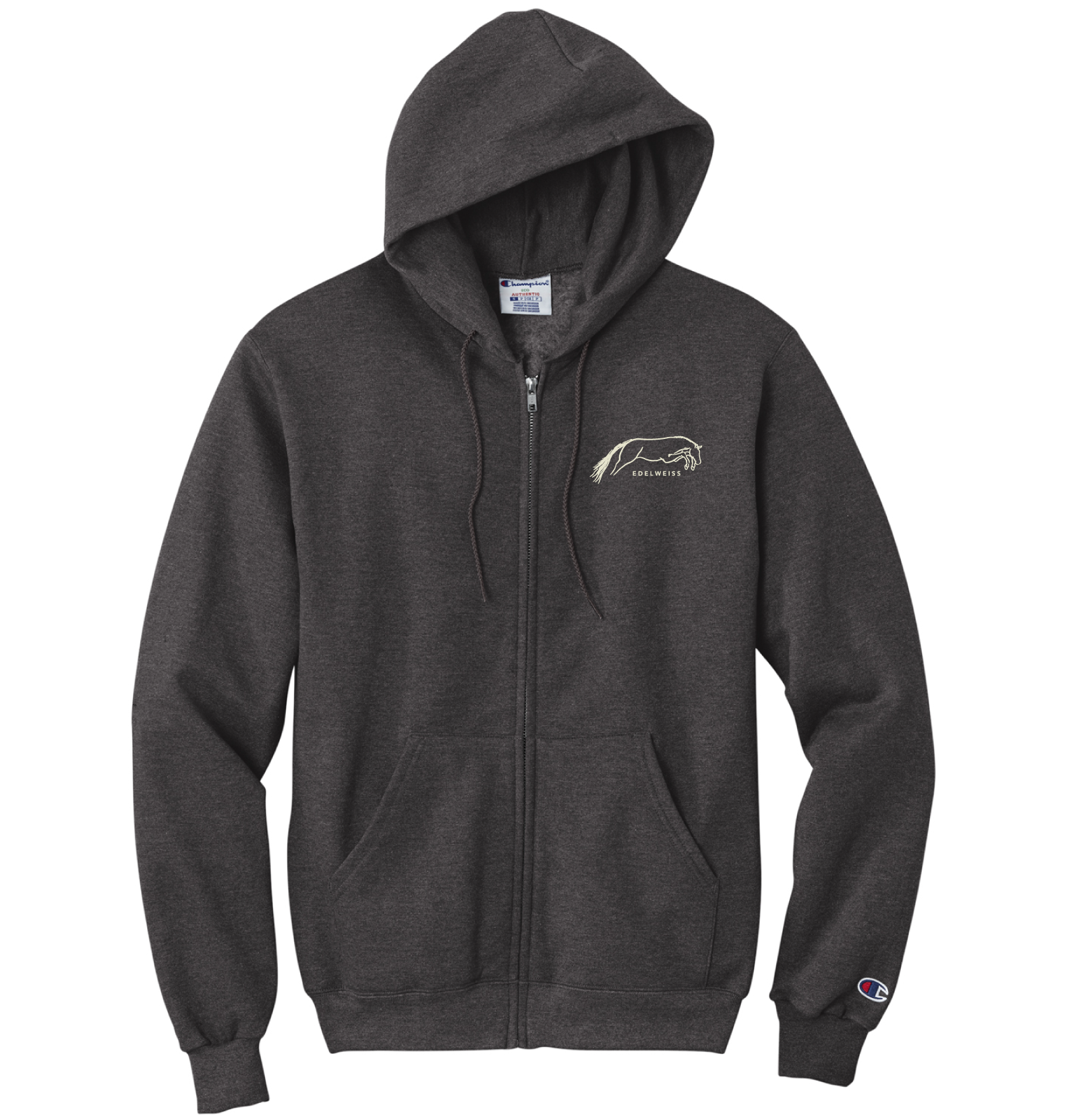 Edelweiss Farms Champion Powerblend Full-Zip Hoodie
