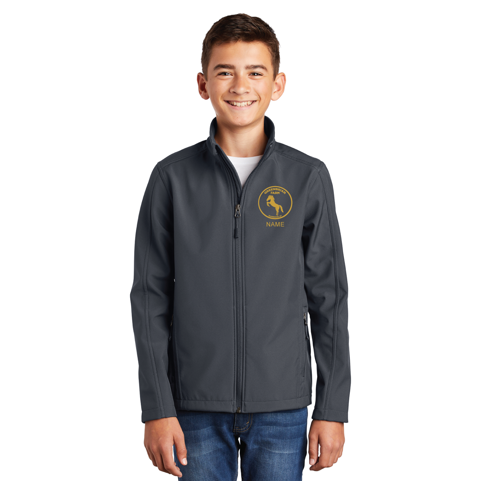 Greenbriar Farm Youth Port Authority Core Soft Shell Jacket