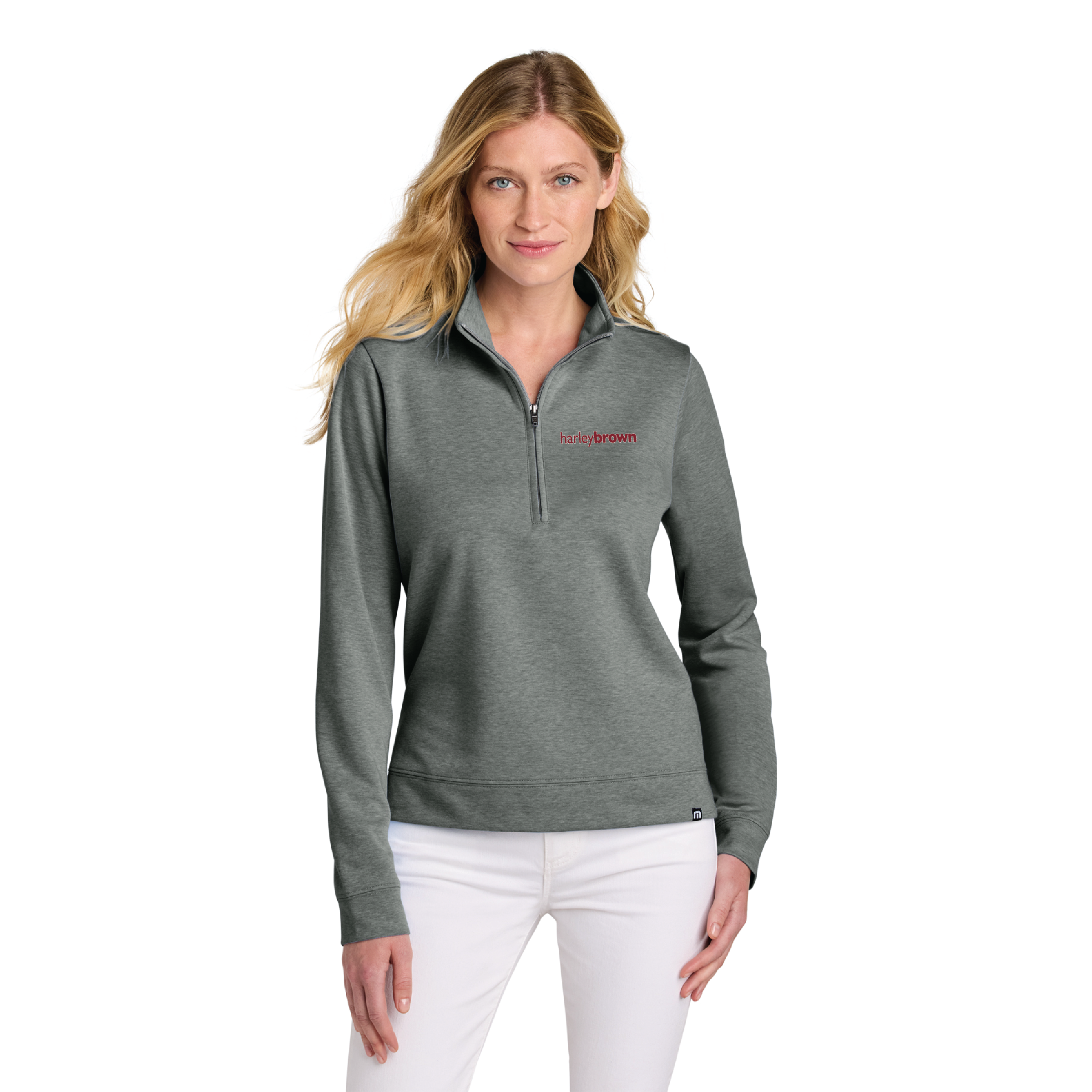 Harley Brown Equestrian Women's TravisMathew Coveside 1/4 Zip