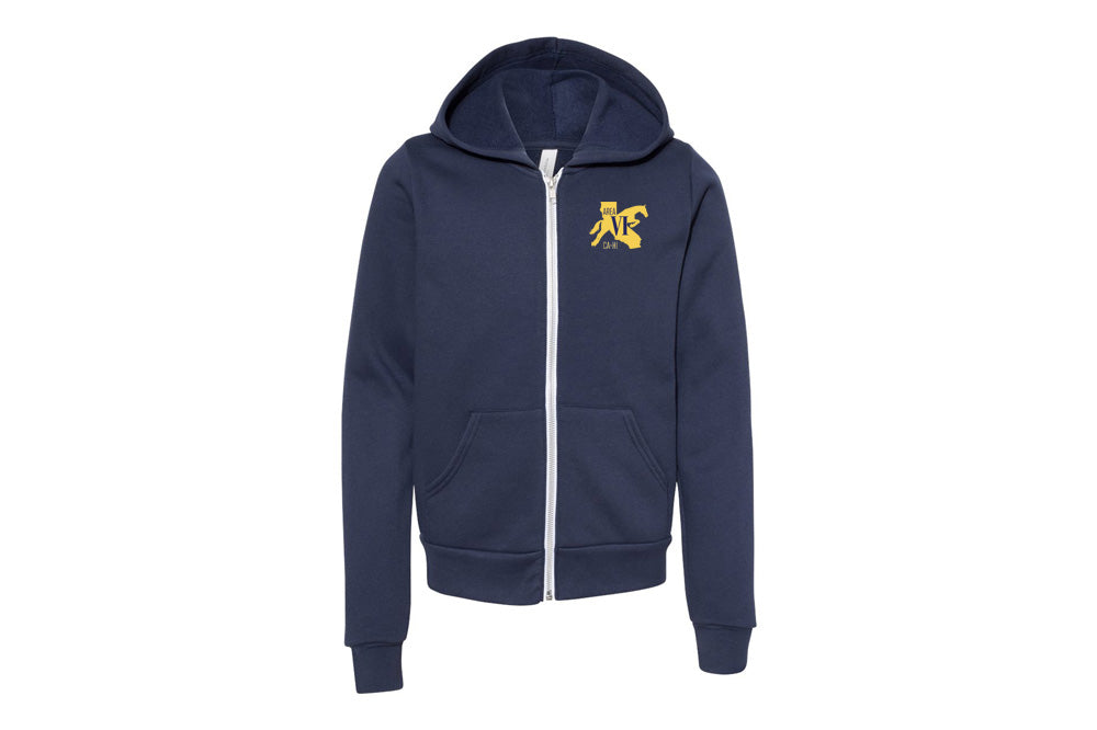 Area VI Youth Fleece Full-Zip Hooded Sweatshirt