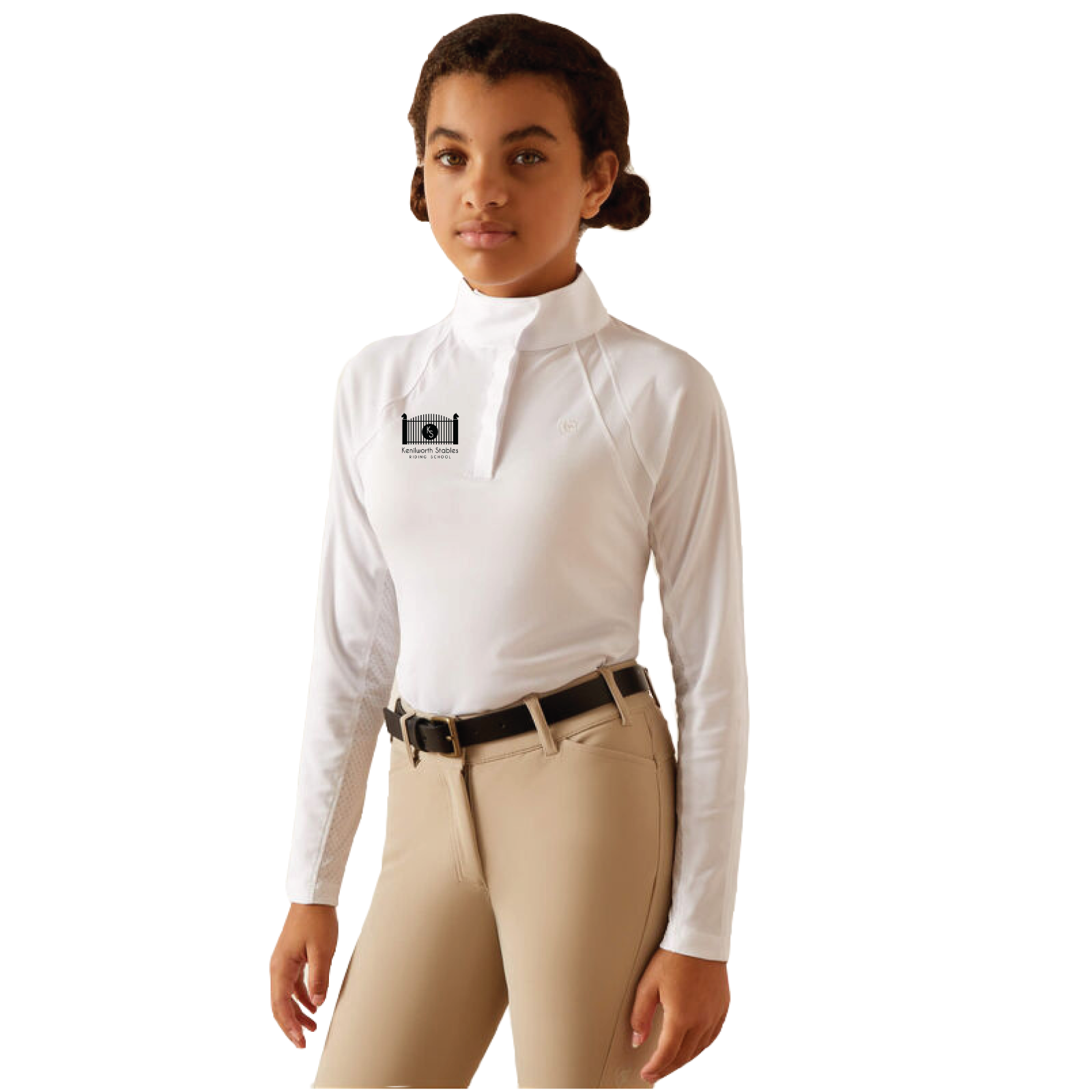 Kenilworth Riding School Youth Ariat Sunstopper Show Shirt