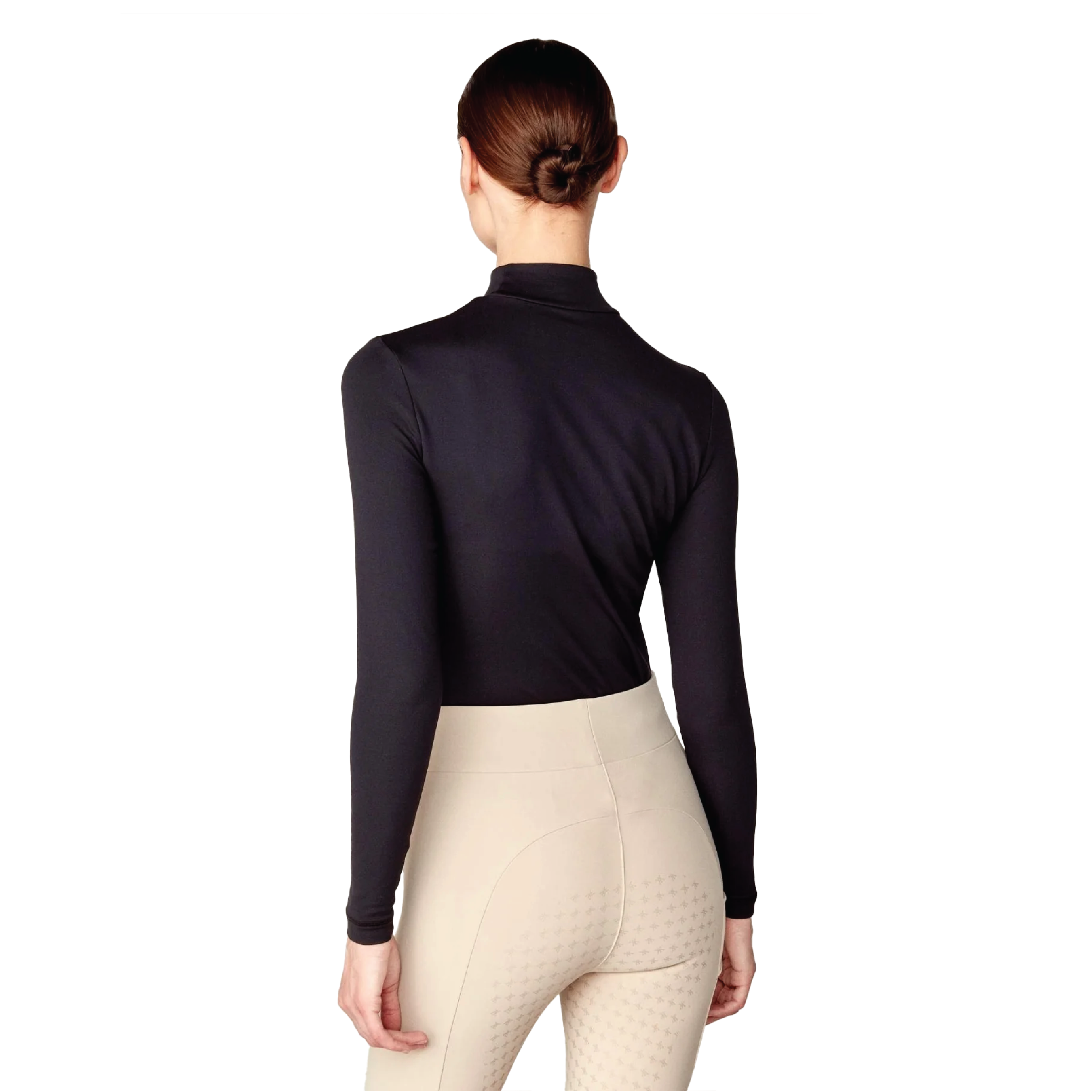Harley Brown Equestrian Women's Yagya WoolTech Long Sleeve Turtleneck Base Layer