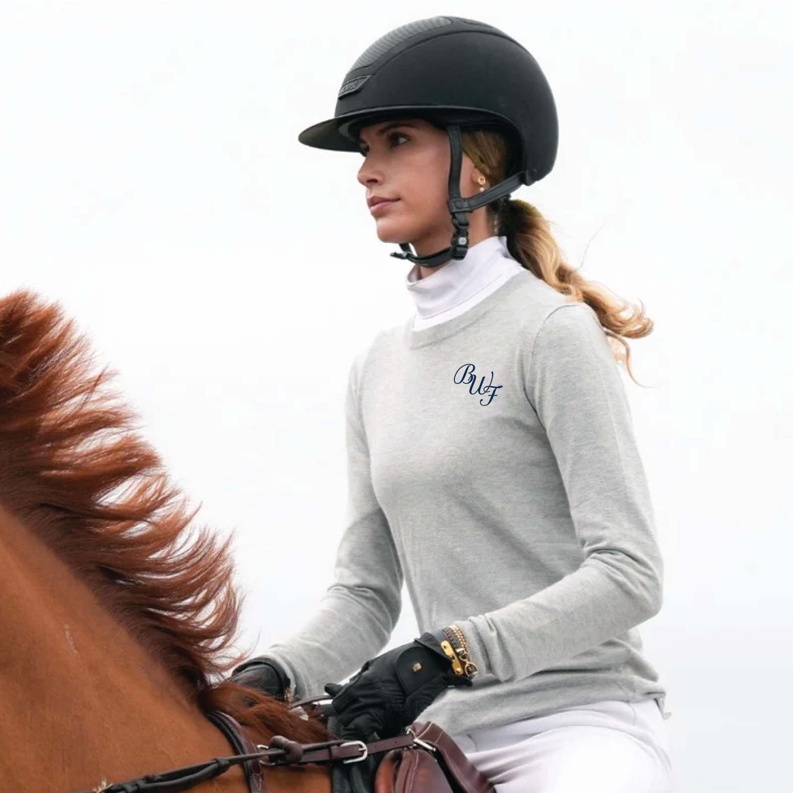 Bridlewood Farm Women's TKEQ Essential Crewneck Sweater