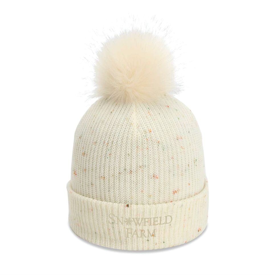 Snowfield Farm Imperial Pom Cuffed Beanie