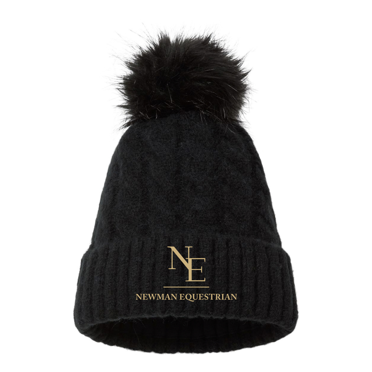 Newman Equestrian Columbia Winter Blur II Pom Beanie