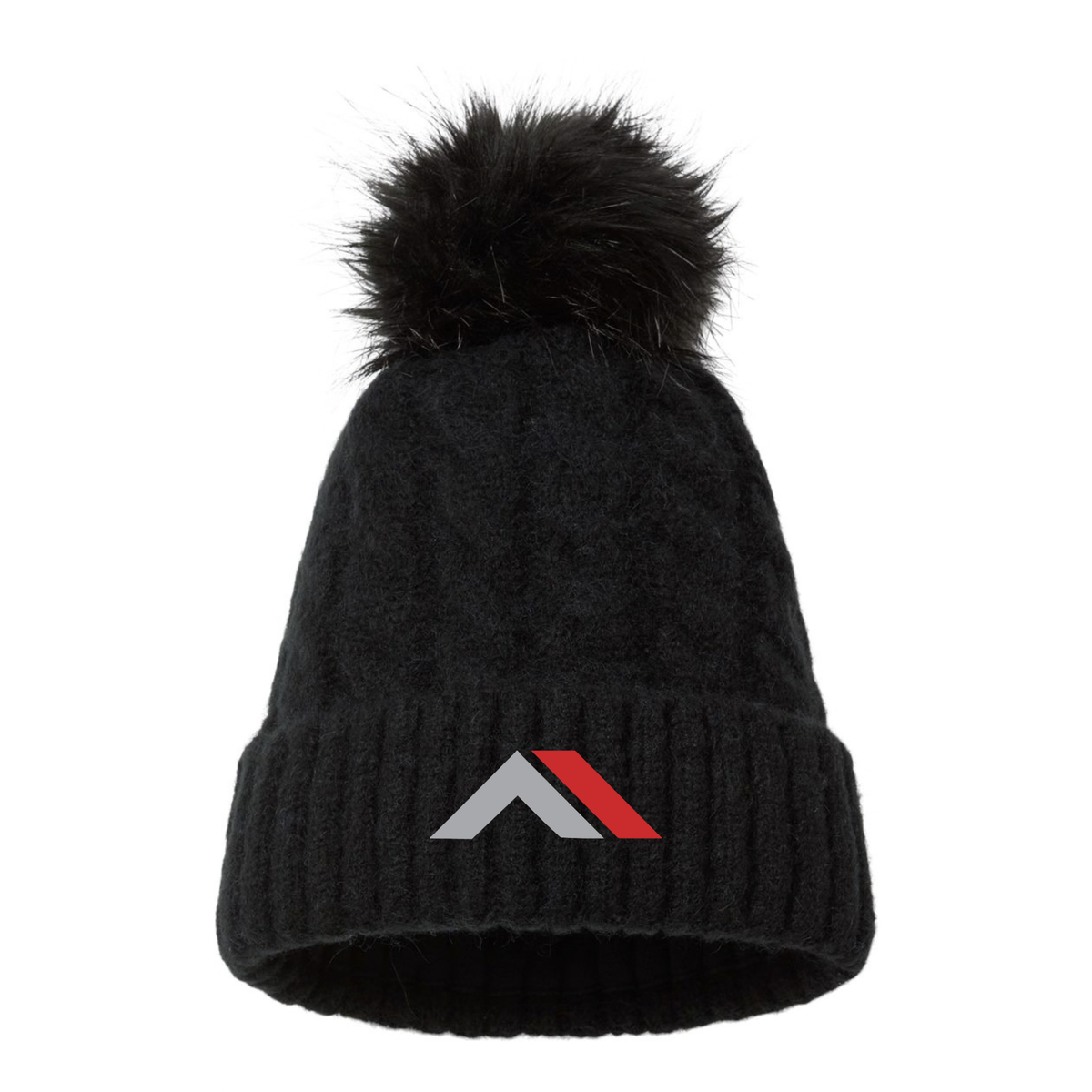 Amara Equestrian Columbia Winter Blur II Pom Beanie