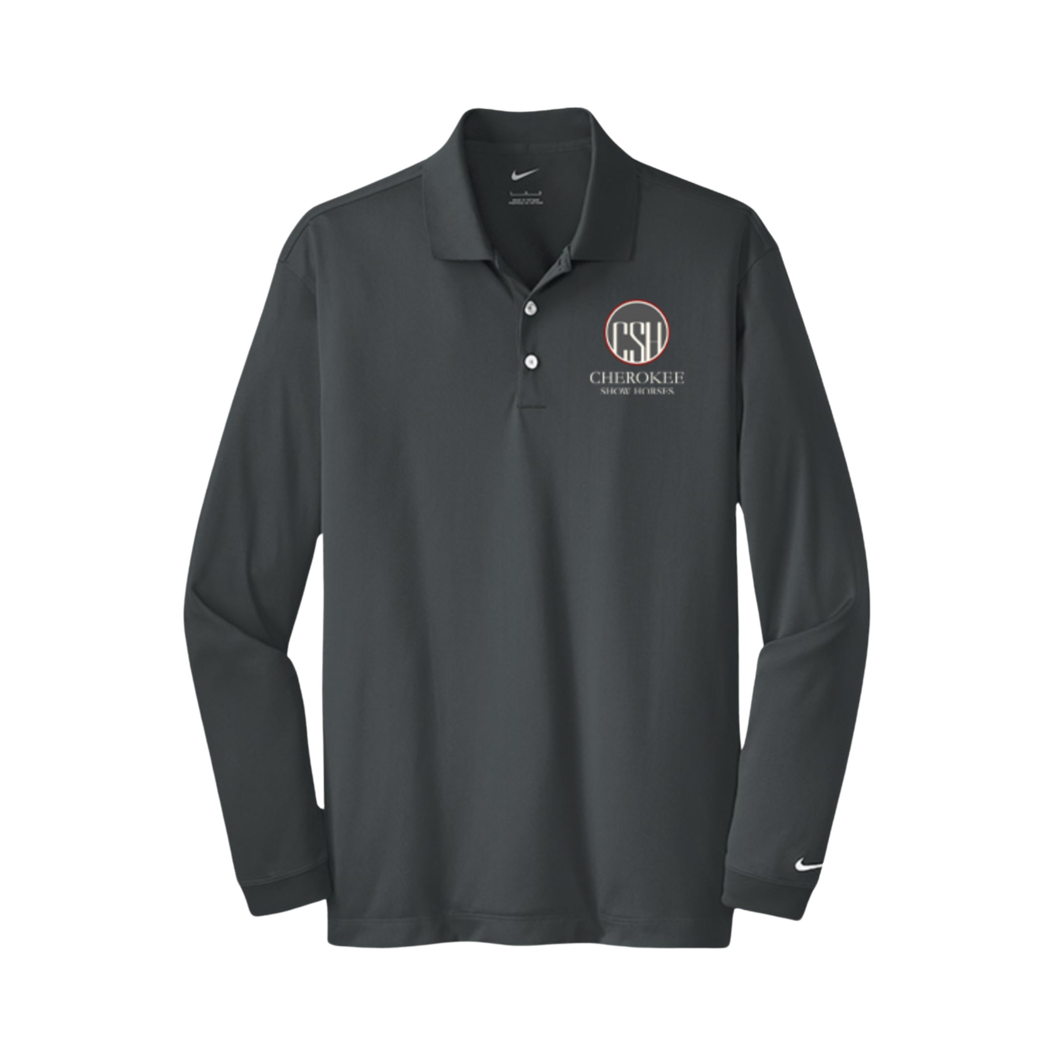 Men's Nike Long Sleeve Stretch Dri-FIT Polo