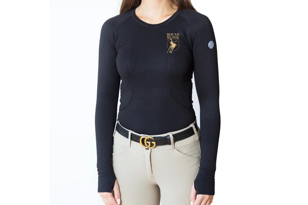 Round Meadow Women's TKEQ 'Kennedy' Seamless Long Sleeve Shirt