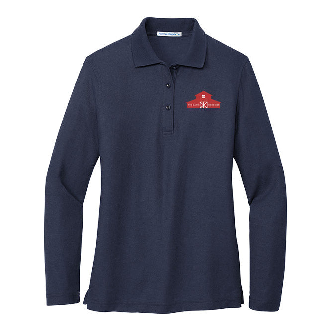 Red Barn IEA Women's Port Authority Long Sleeve Silk Touch Polo