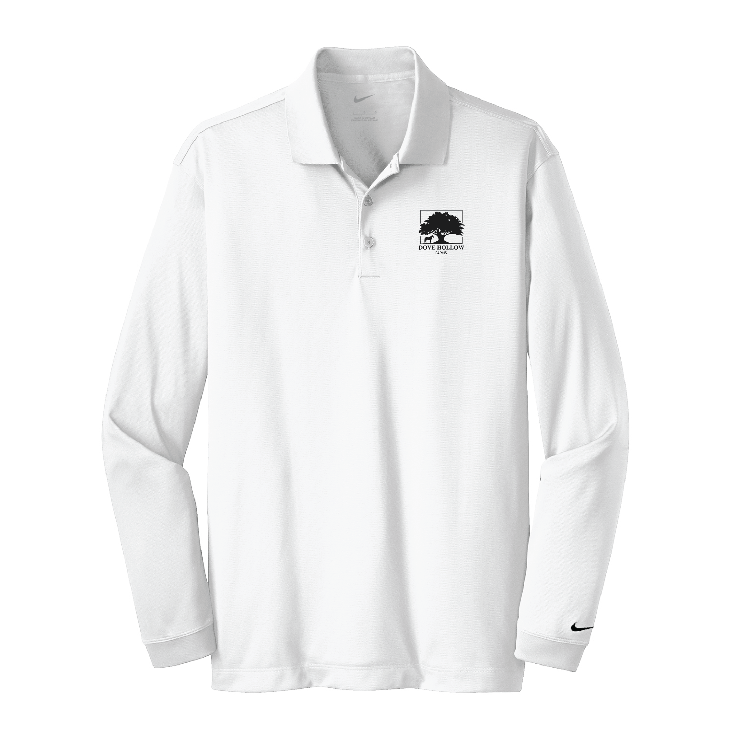Dove Hollow Farms Men's Nike Long Sleeve Stretch Dri-FIT Polo