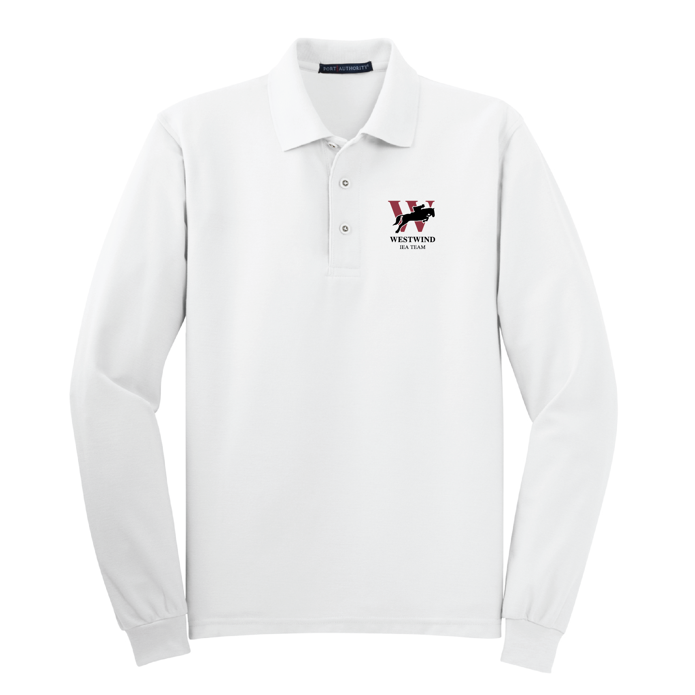Westwind IEA Men's Port Authority Long Sleeve Silk Touch Polo