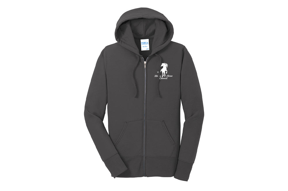 Marin Horse Council Women's Port & Company Fleece Zip-Up Hoodie
