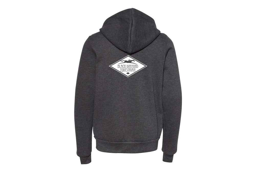 Black Diamond Equestrian Youth Fleece Full-Zip Hooded Sweatshirt