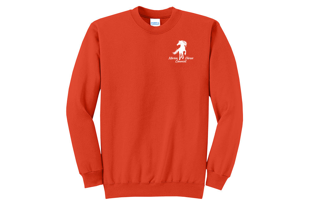 Marin Horse Council Men's Port & Company Fleece Crewneck Sweatshirt