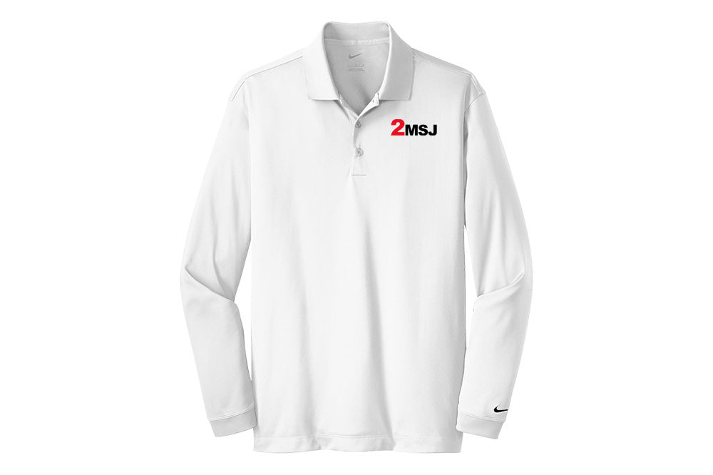 2 Mutch Men's Nike Long Sleeve Stretch Dri-FIT Polo