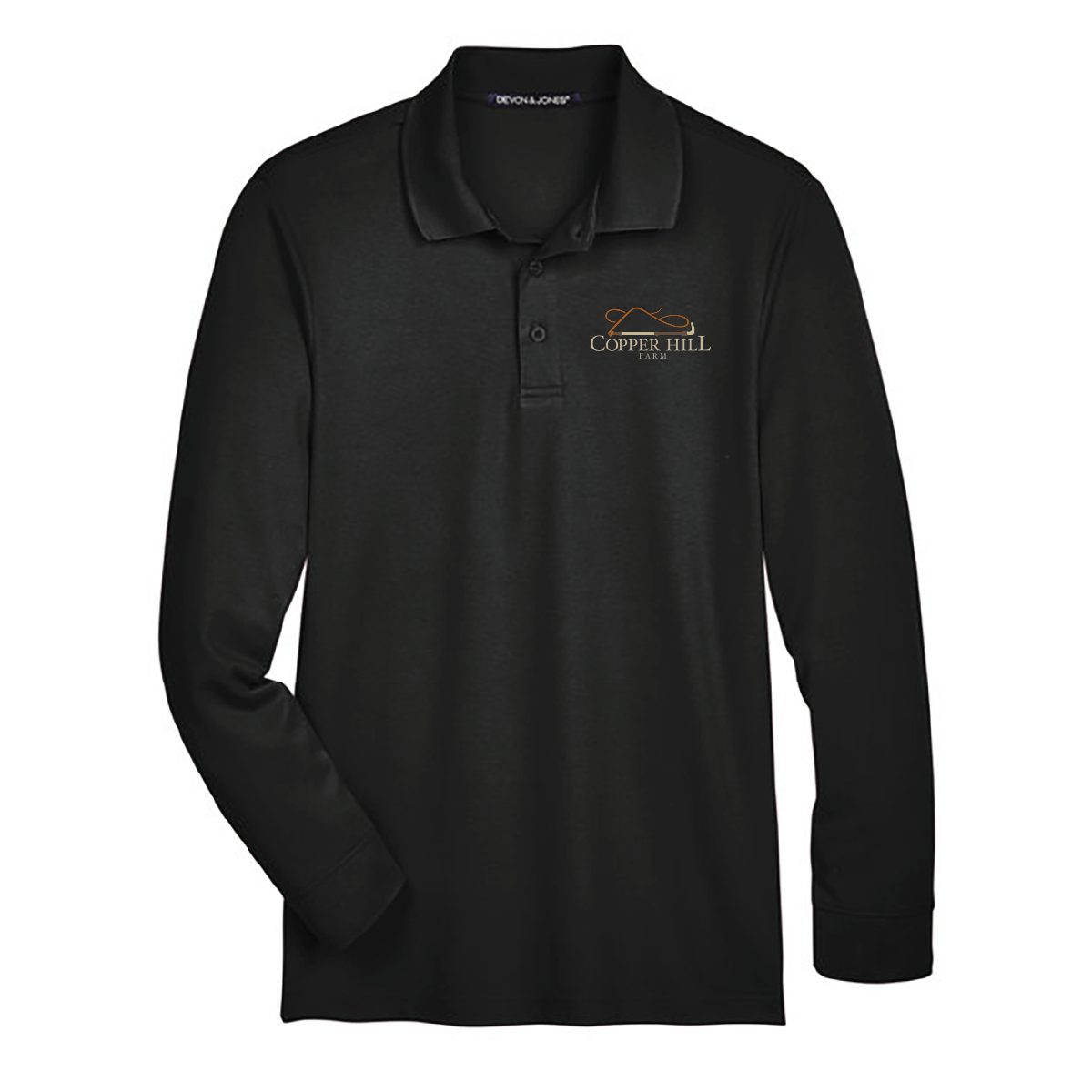 Men's Devon & Jones Long Sleeve Performance Polo