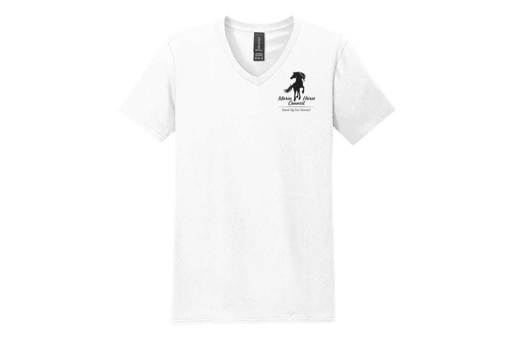 Marin Horse Council Men's Softstyle V-Neck T-Shirt
