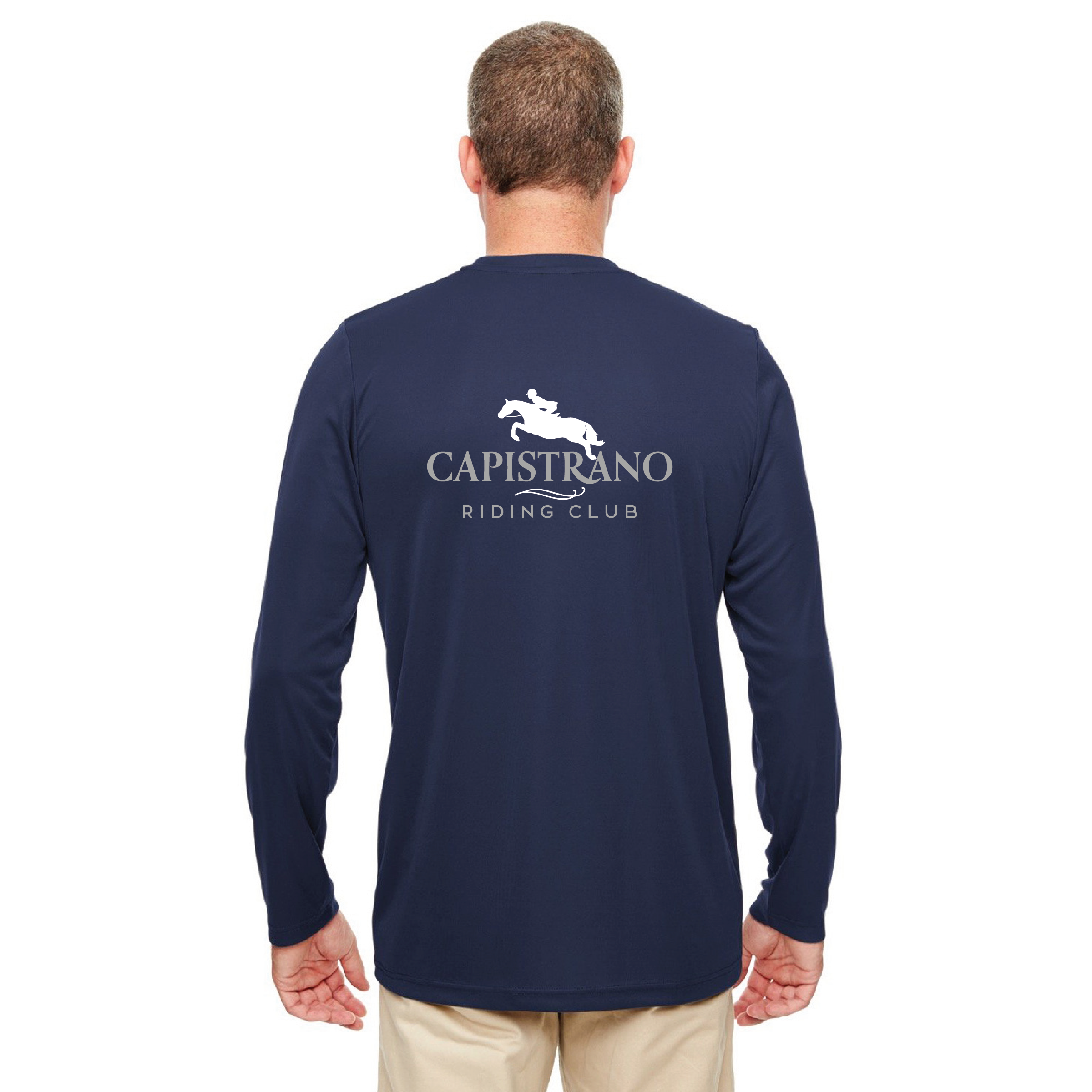 Capistrano Riding Club Men's Cool & Dry Sport Performance Long Sleeve Tee