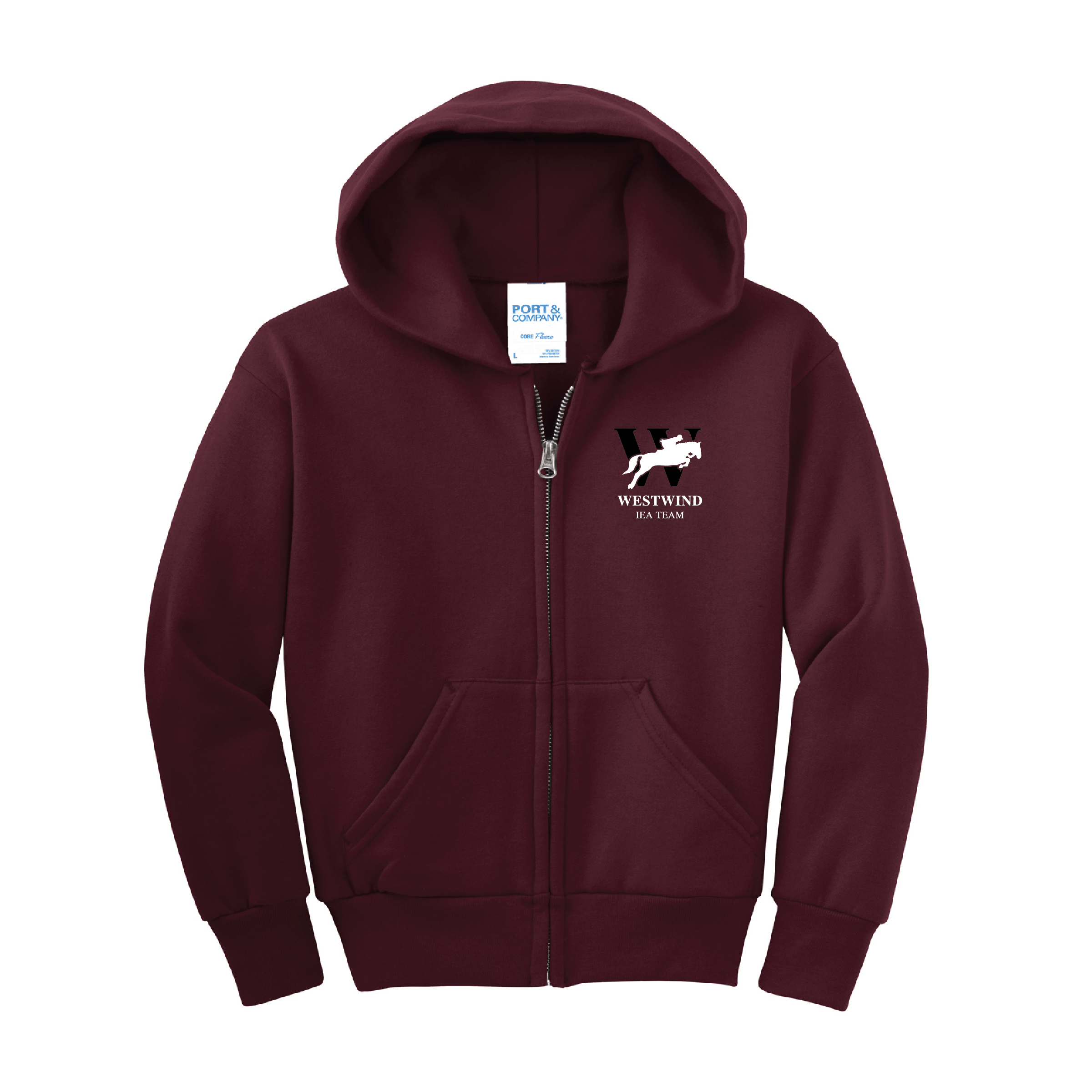 Westwind IEA Youth Port & Company Fleece Zip-Up Hoodie