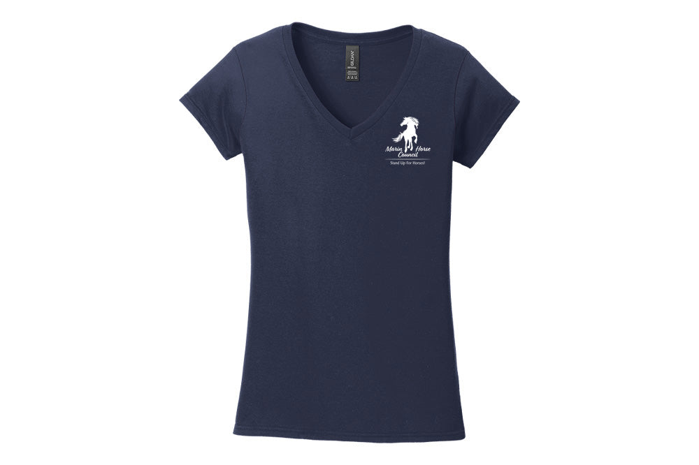 Marin Horse Council Women's Softstyle V-Neck T-Shirt