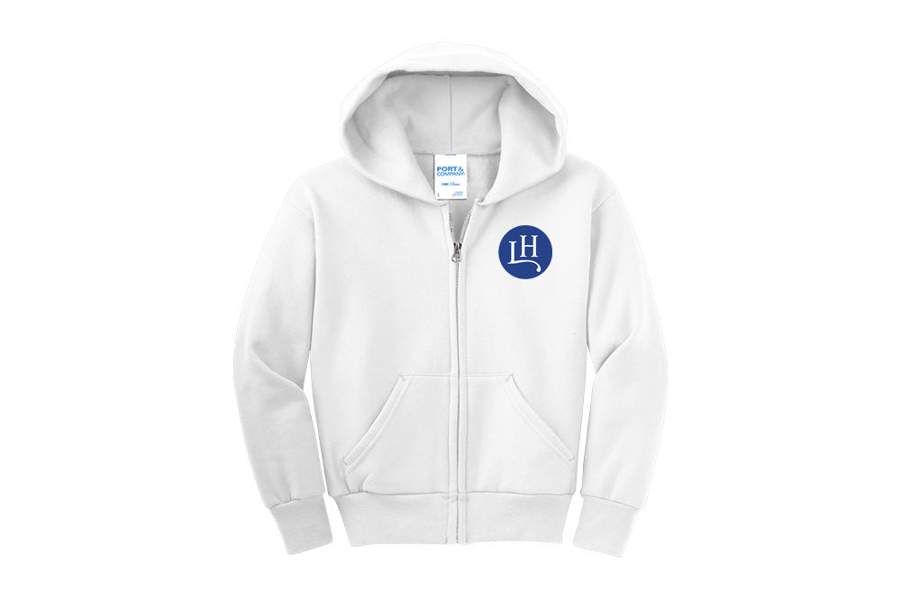 Leavitt Hill Youth Port & Company Fleece Zip-Up Hoodie
