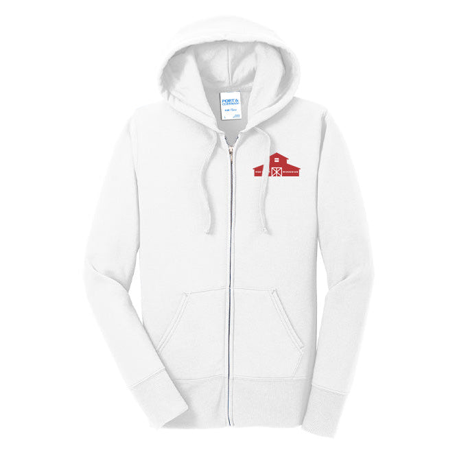 Red Barn IEA Women's Port & Company Fleece Zip-Up Hoodie