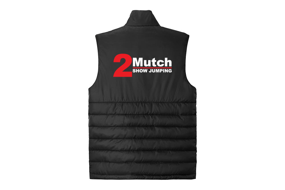 2 Mutch Men's Eddie Bauer Quilted Vest - Full Logo