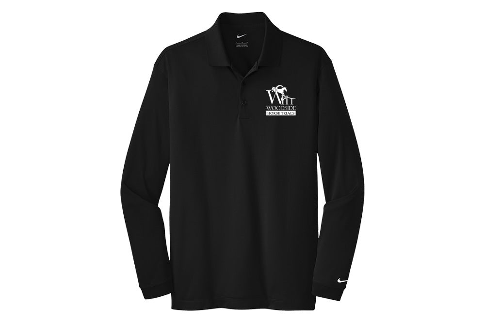 Woodside Men's Nike Long Sleeve Stretch Dri-FIT Polo