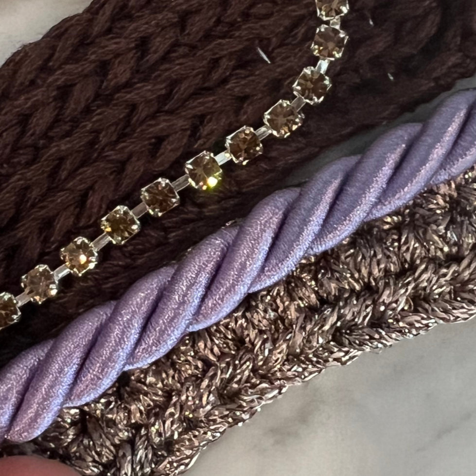 Shadowbrook Brown Talisman Tie-Down Jumping Bonnet