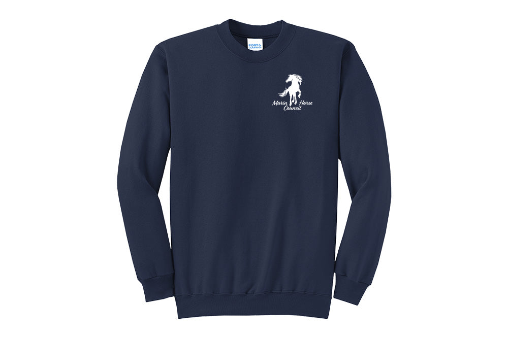 Marin Horse Council Men's Port & Company Fleece Crewneck Sweatshirt