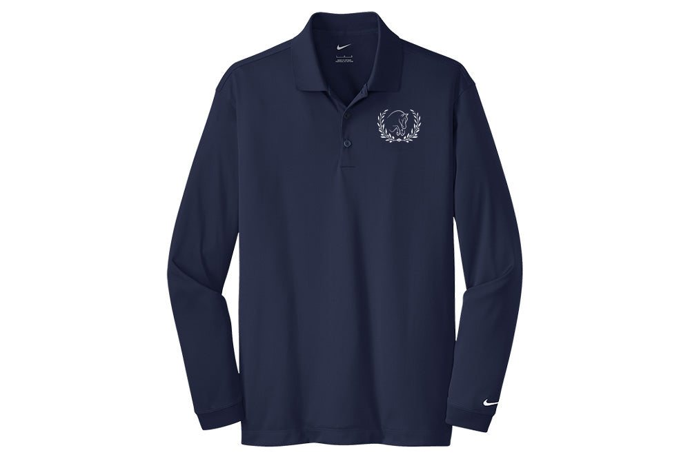 Under Contract Men's Nike Long Sleeve Stretch Dri-FIT Polo