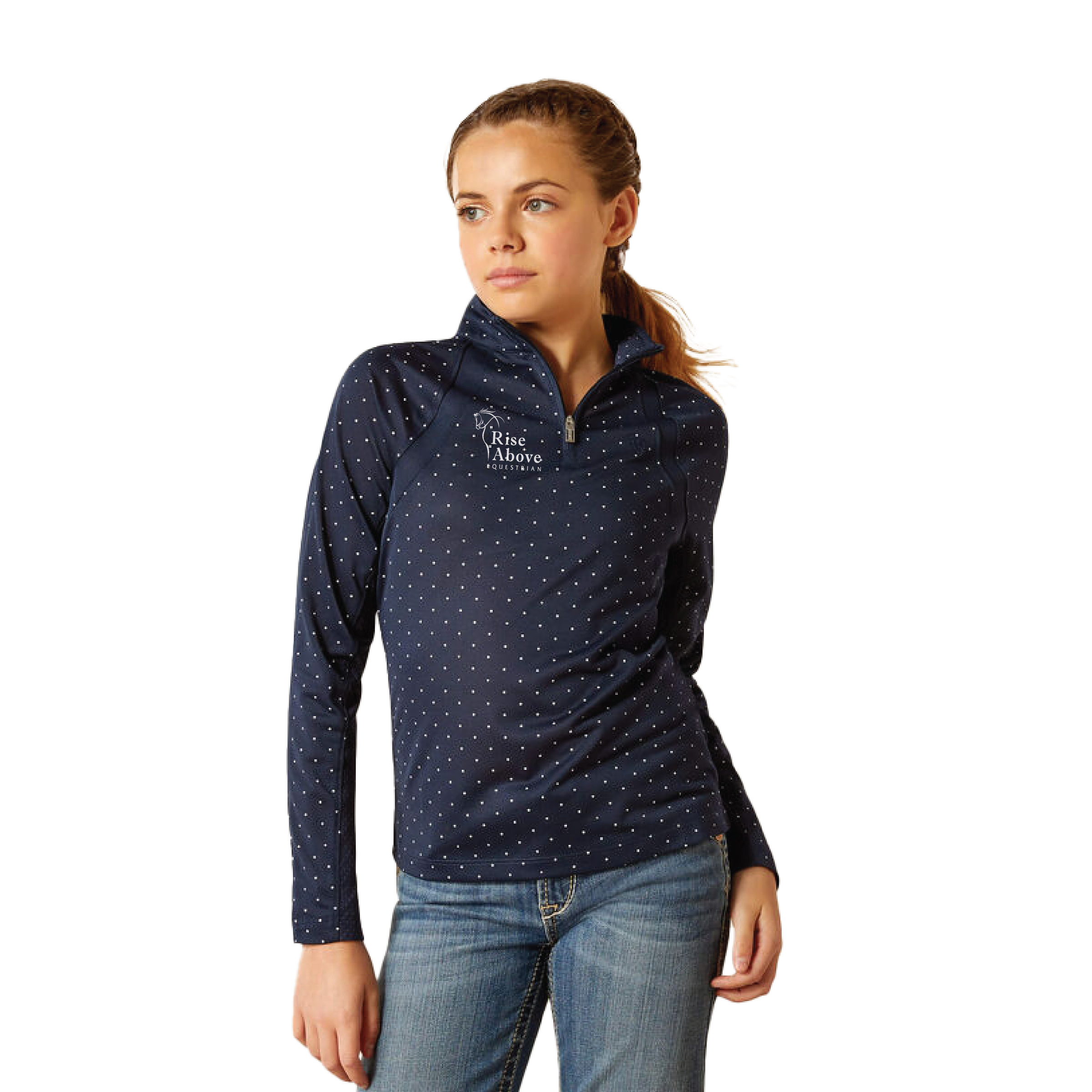 Rise Above Equestrian Youth Ariat Sunstopper 1/4 Zip Baselayer