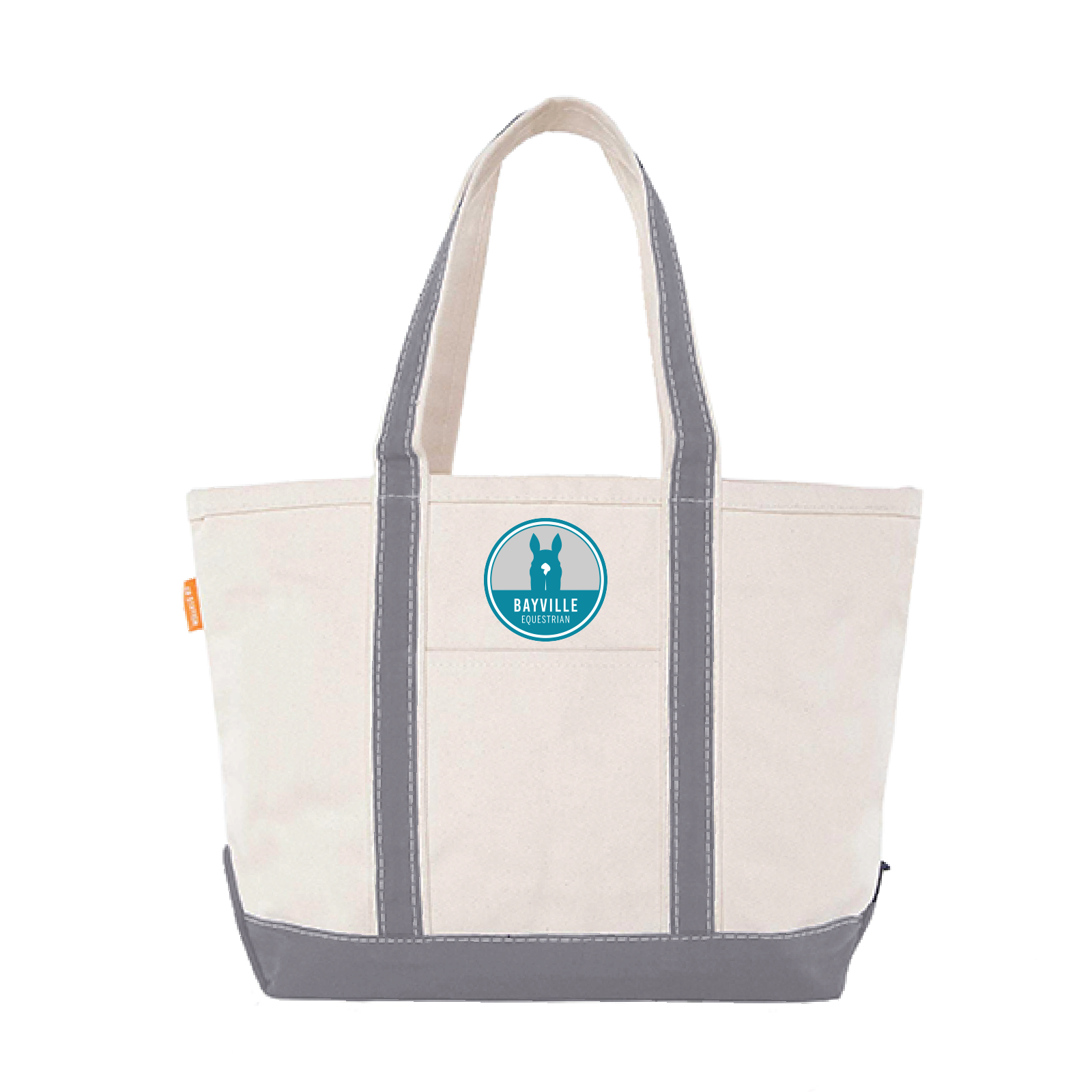 Bayville Equestrian CB Station Medium Canvas Tote