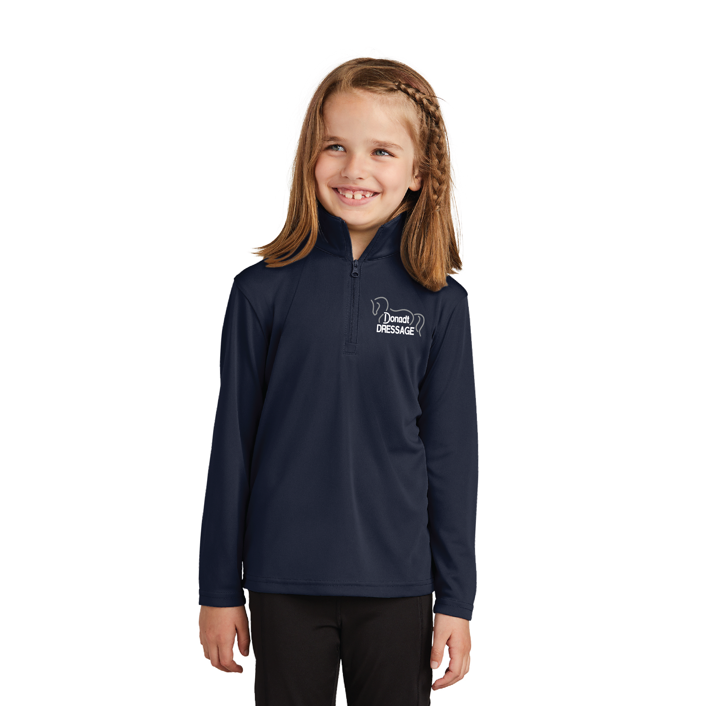 Donadt Dressage Youth Sport-Tek PosiCharge 1/4 Zip Sunshirt