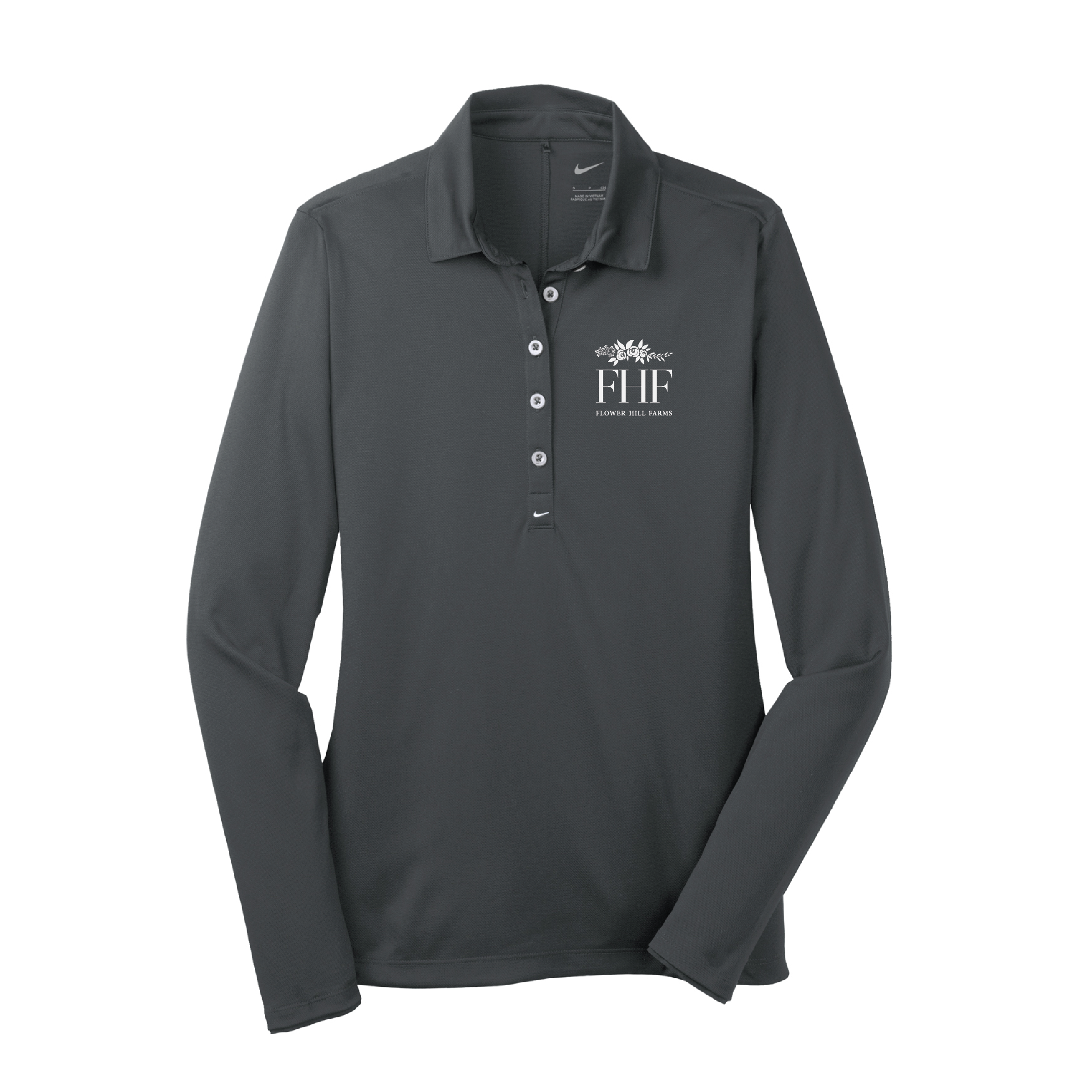 Flower Hill Farms Women's Nike Tech Dri-FIT Long Sleeve Polo