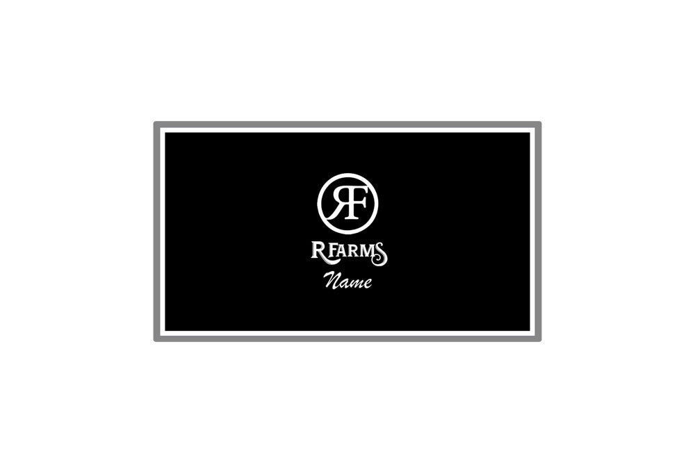 R Farms Custom Stall Guard with Piping