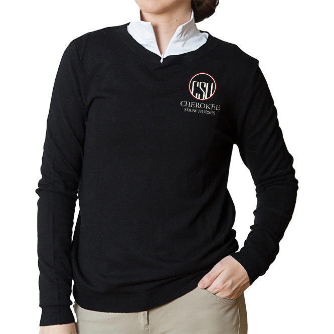Cherokee Show Horses Women's TKEQ Essential Crewneck Sweater