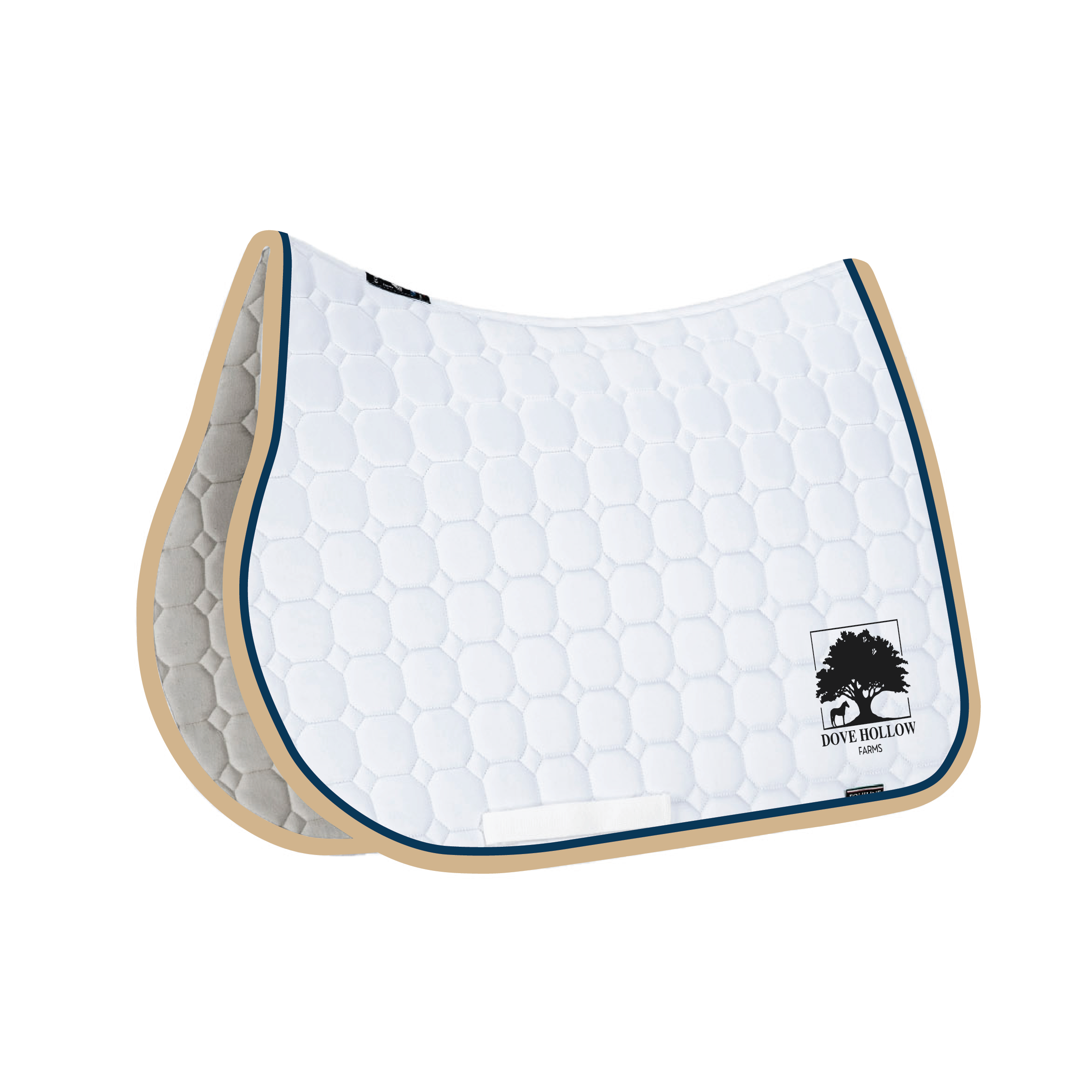 Dove Hollow Farms White Equiline Custom Jumping Show Pad