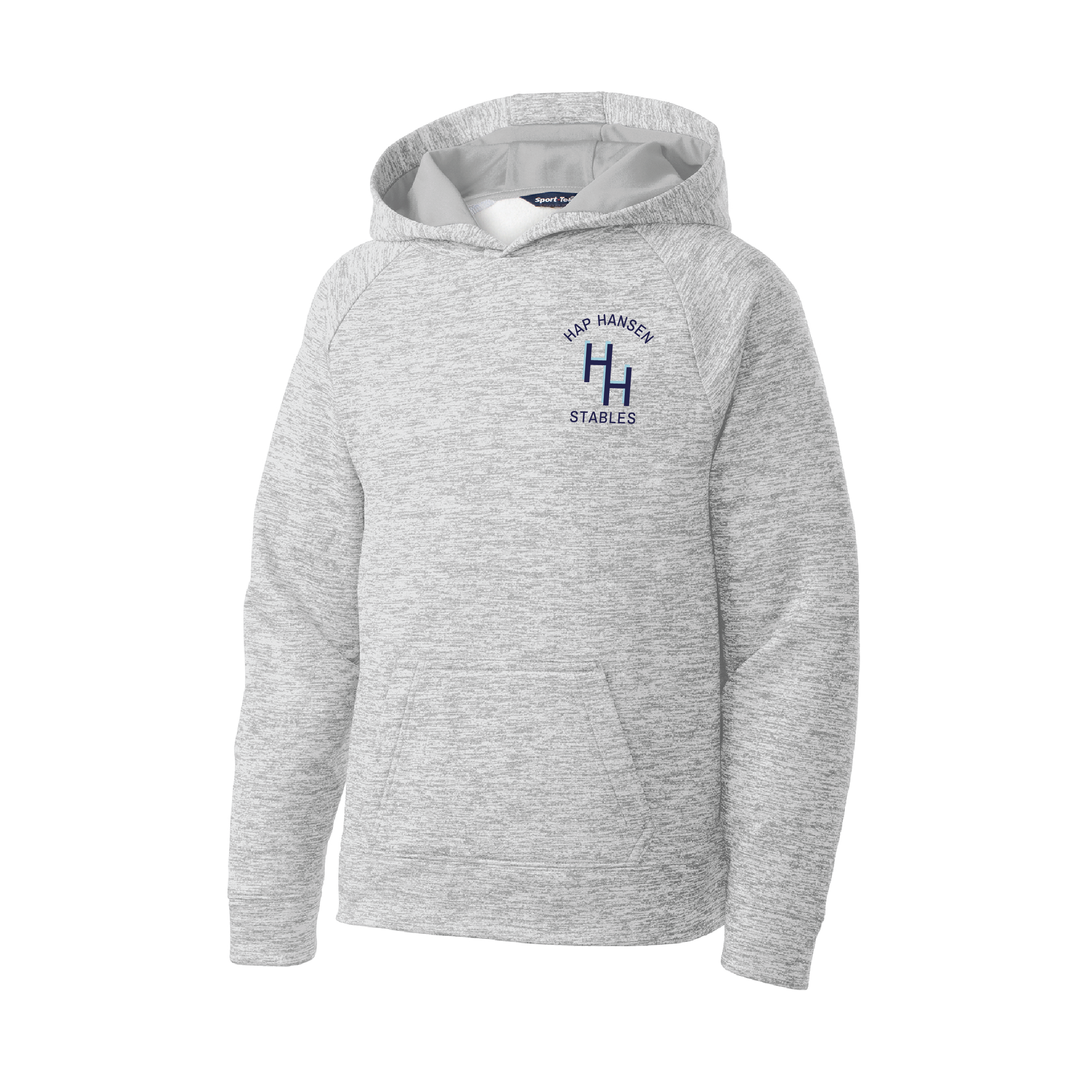 Hap Hansen Stables Youth Sport-Tek Heather Pullover Hooded Sweatshirt