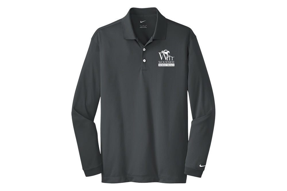Woodside Men's Nike Long Sleeve Stretch Dri-FIT Polo