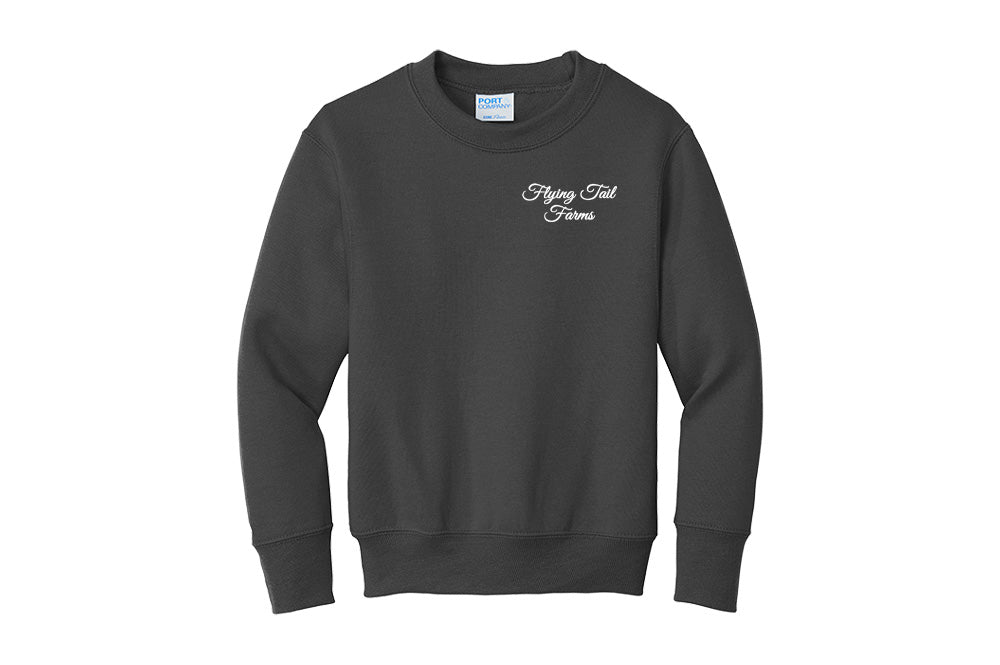 Flying Tail Farms Youth Port & Company Core Fleece Crewneck Sweatshirt