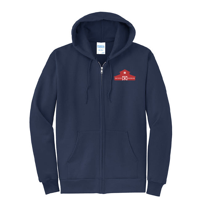 Red Barn IEA Men's Port & Company Fleece Zip-Up Hoodie