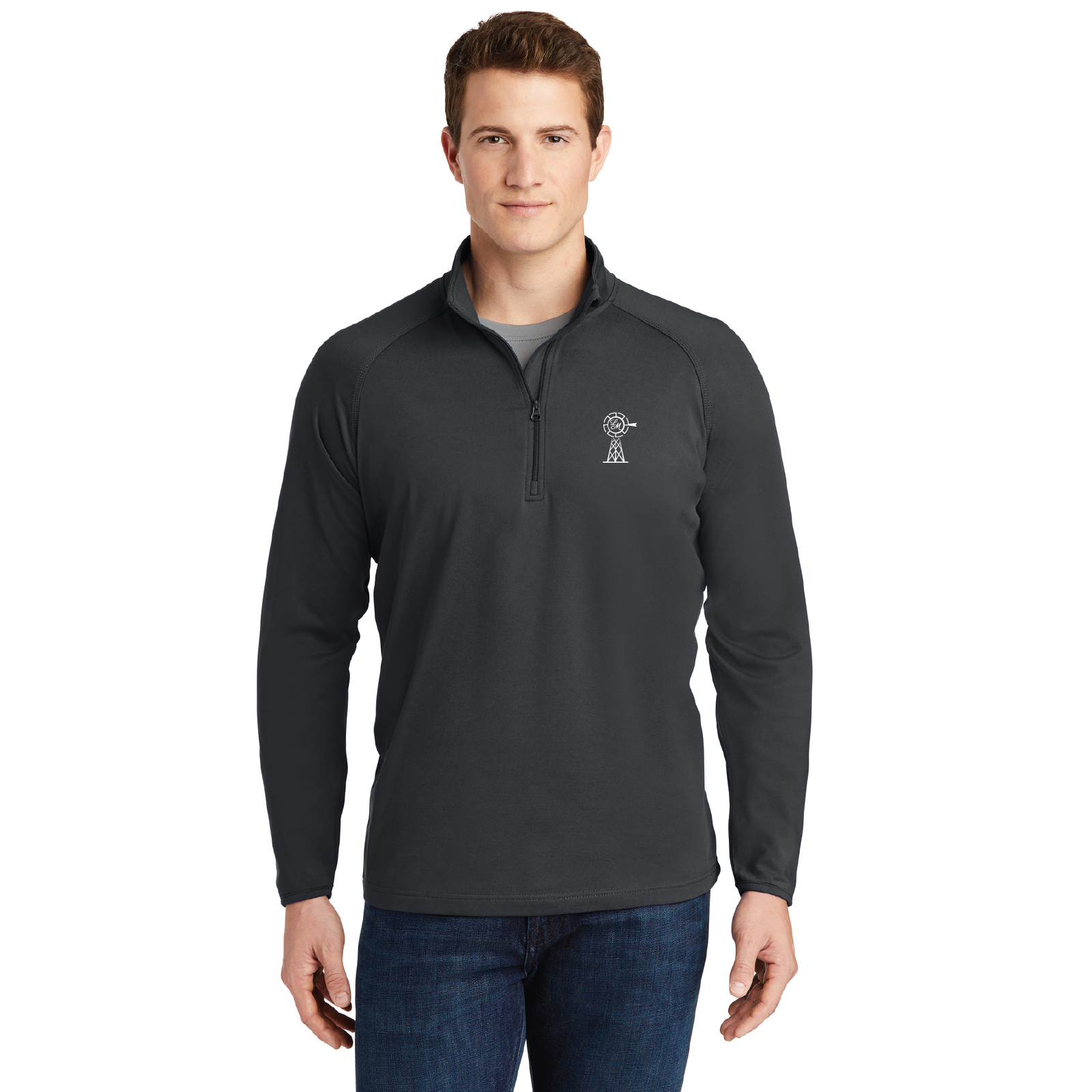 Larkin Meadows Sport-Tek Men's Stretch 1/4 Zip Pullover
