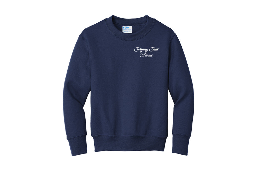Flying Tail Farms Youth Port & Company Core Fleece Crewneck Sweatshirt