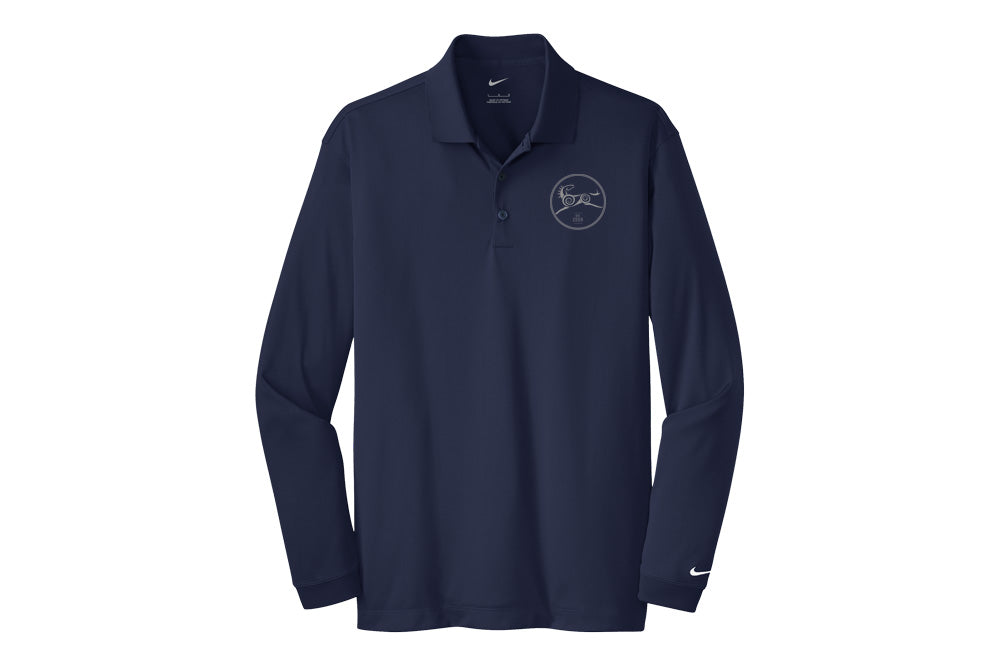 Sandhaven Men's Nike Long Sleeve Stretch Dri-FIT Polo
